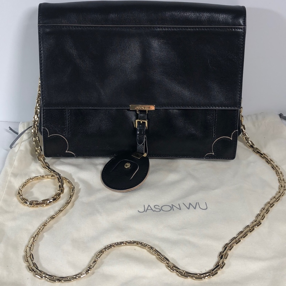 Jason Wu Jourdan Black handbag gold chain